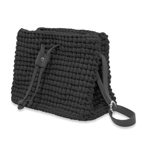 Crochet Bag with Leather Accessories | Kit 036111