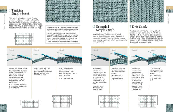 Tunisian Crochet Stitch Dictionary