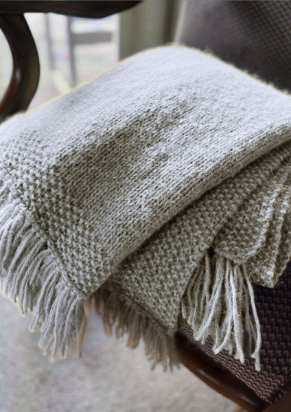 Baby Brushed Alpaca Throw | Project Kit