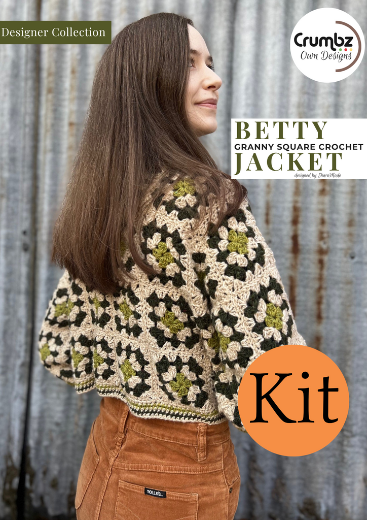 Betty Crochet Jacket | Cropped Length | Project Kit