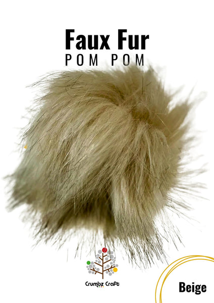 Faux Fur Pom Poms