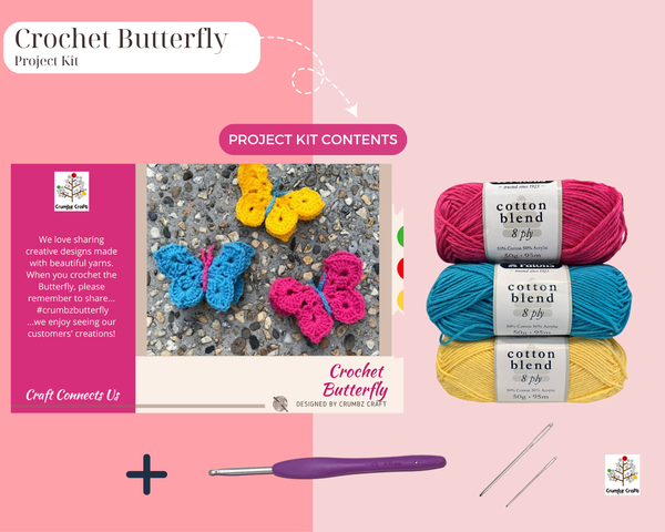 Crochet Butterfly Kit