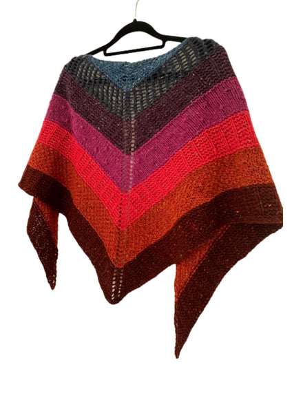 Strata Shawl | Clover Mohair Multi Colour Project Kit