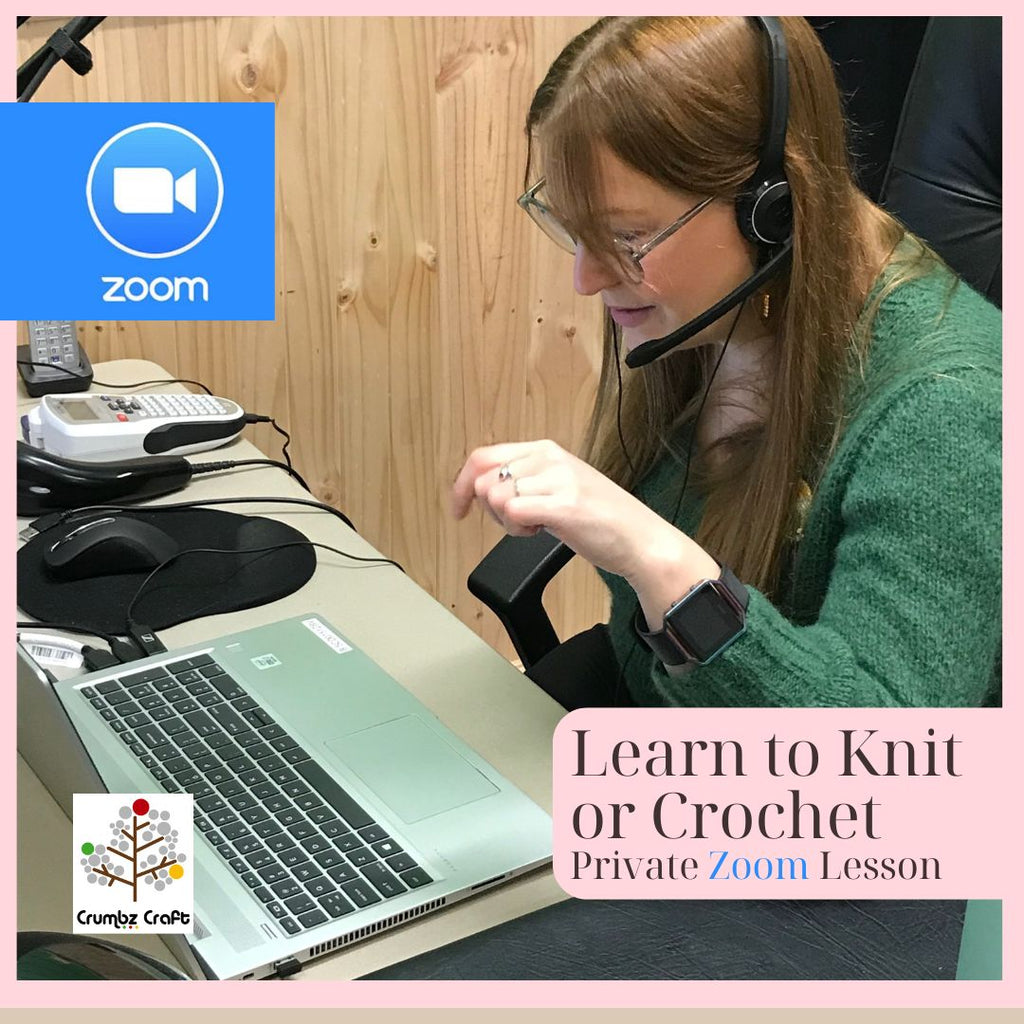 Book a Virtual Knit or Crochet Zoom Lesson