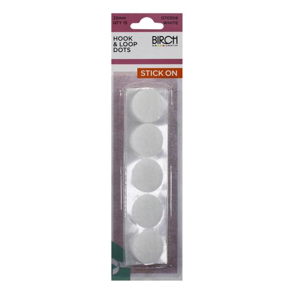 Hook & Loop Dots 15Pk 22mm 070309