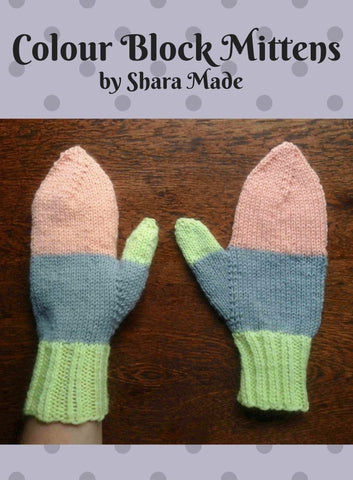 Colour Block Mittens (e-pattern)