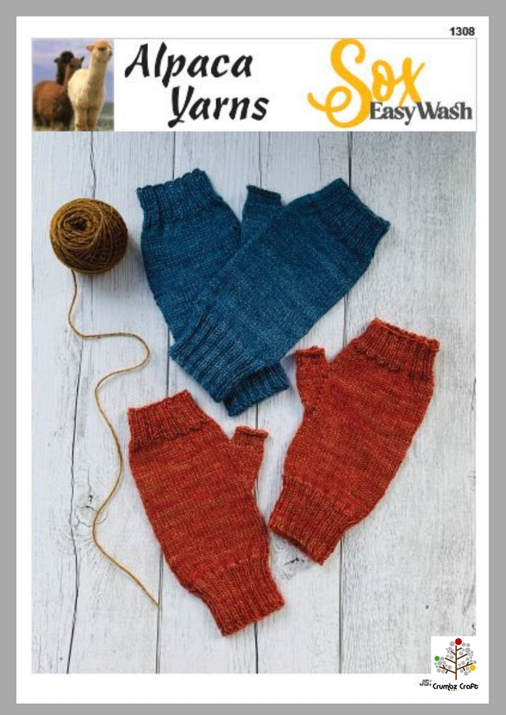 1308 Fingerless Mitts (e-pattern)