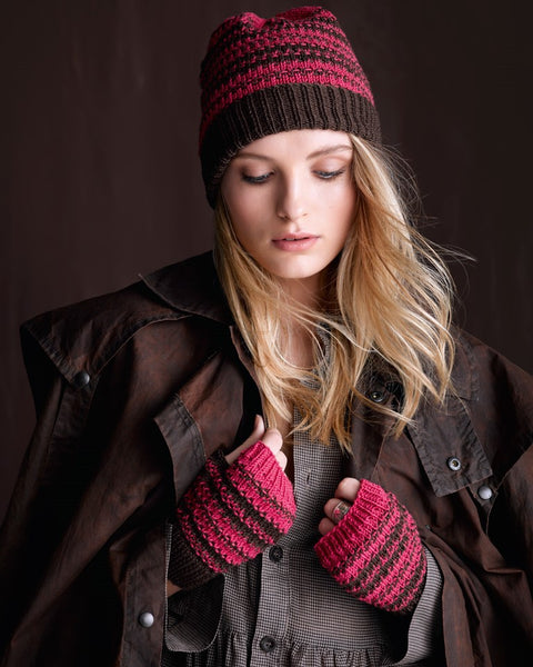 431 Striped Beanie & Mitts Leaflet