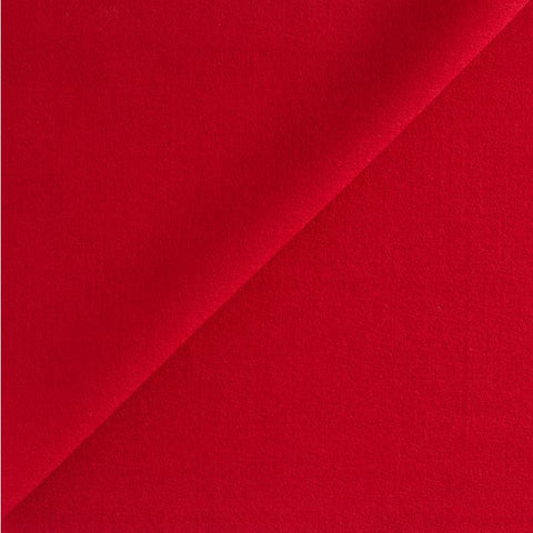 Pure Wool Crepe Dark Red