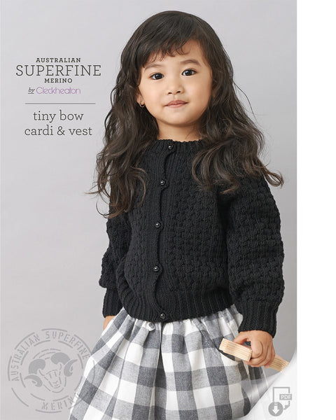 455 Tiny Bow Cardi & Vest Leaflet