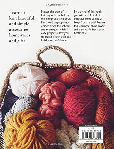 You will be able to KNIT by the end of this book