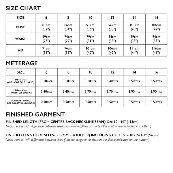 4229 Melbourne Trench Coat Pattern