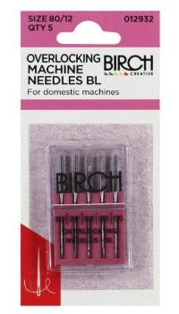 Overlocking Machine Needles 80/12 Qty 5 012932