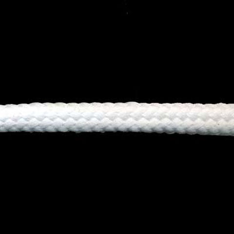 Cord Braided Poly Flat 7mm Natural/White