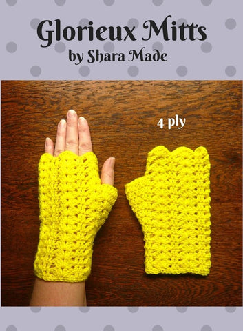 Glorieux 4ply Crochet Mitts (e-pattern)