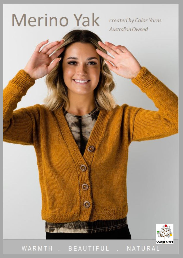 CY286 Merino Yak Crop Cardigan (e-pattern)