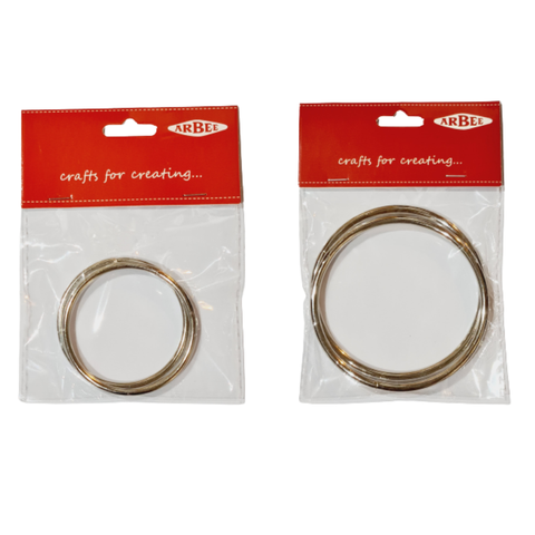 Metal Rings Silver (50mm / 75mm) 2Pk