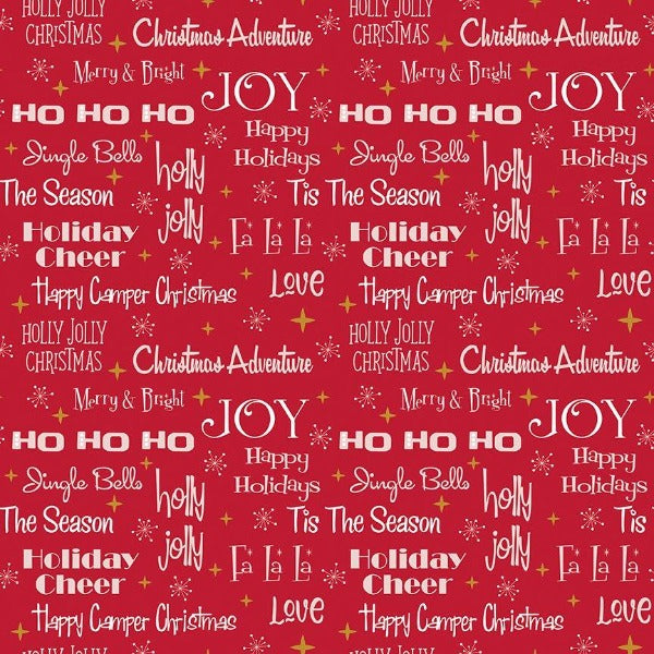 Christmas Adventure Phrases Red Sparkle SC10731