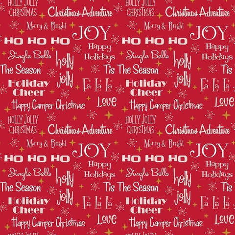 Christmas Adventure Phrases Red Sparkle SC10731