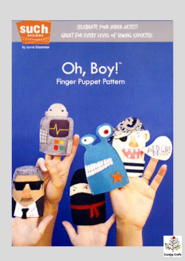 S117 Oh, Boy! Finger Puppet Pattern