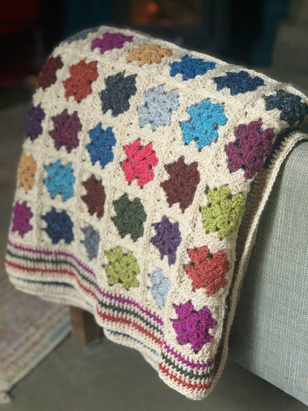 Clover Granny Square Throw Kit