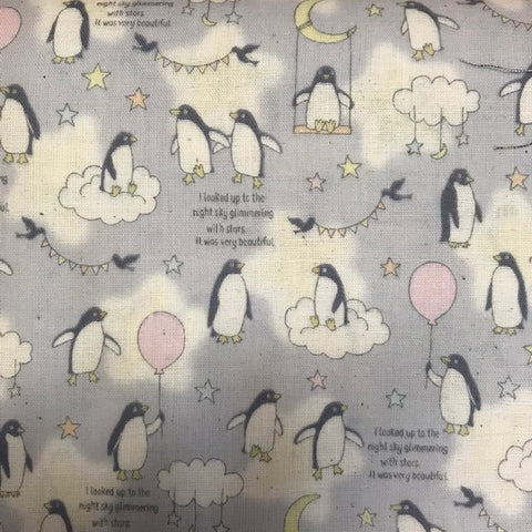 Baby Dream Penguin Trefle Double Gauze