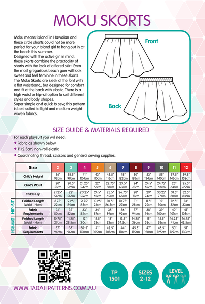 TP1501 Moku Skorts