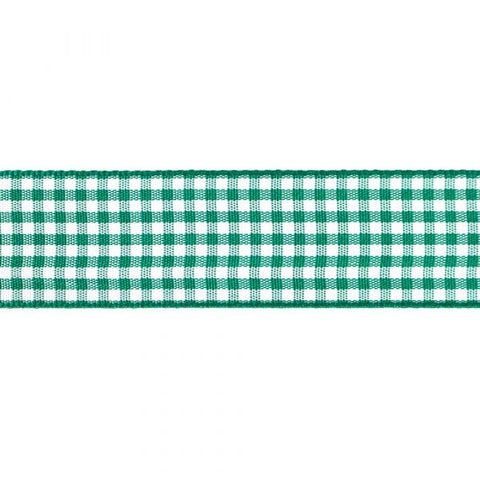 Ribbon Gingham 25mm 455 Hunter Green