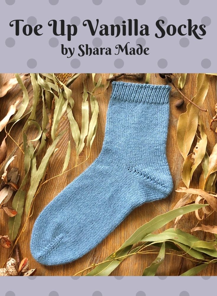 17179 Toe Up Vanilla Socks (e-pattern)