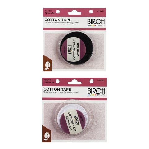 Cotton Tape 12mm x 5m 070257