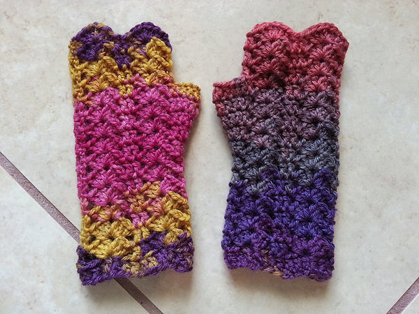 312 Glorieux 8ply Crochet Mitts (e-pattern)