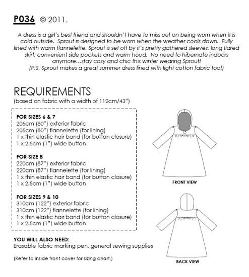 MP036 Sprout Dress Pattern